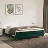 vidaXL Estructura Estructura de cama con somier terciopelo verde oscuro 160x200 cm