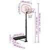 vidaXL Canasta de baloncesto polietileno blanco 258-363 cm