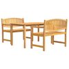 vidaXL Juego de comedor para jard&iacute;n 3 pzas madera maciza de teca
