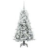vidaXL Árbol de Navidad artificial con ramas articuladas Verde 120 cm