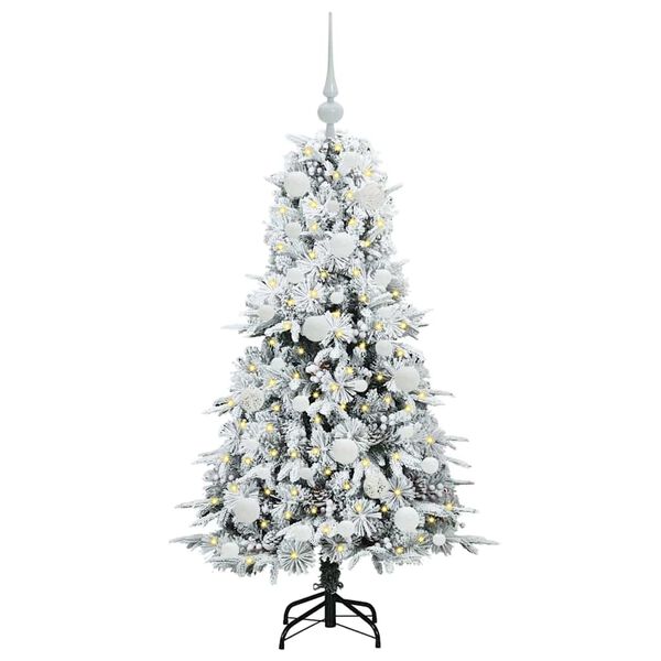 vidaXL Árbol de Navidad artificial con ramas articuladas Verde 120 cm