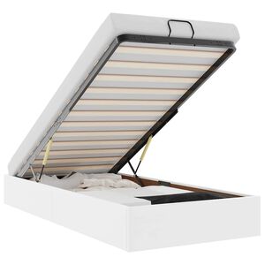 vidaXL Estructura de cama otomana sin colch&oacute;n blanco 100x200cm