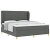 vidaXL Cama con Somier y Colch&oacute;n Gris Oscuro 90x190 cm de Tela tela