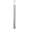 vidaXL Baliza luminosa con sensor de movimiento, 110 cm, acero inoxidable, IP44