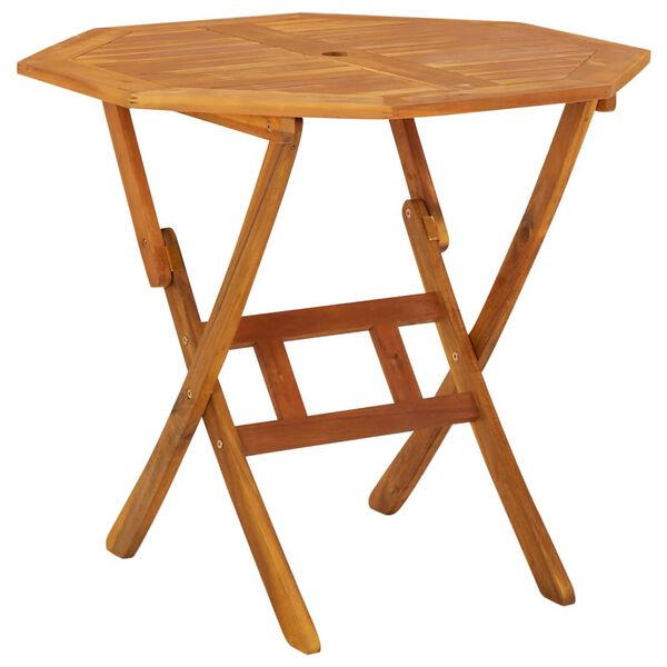 vidaXL Juego de comedor de jard&iacute;n 5 piezas madera maciza de acacia