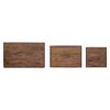vidaXL Mesa Nido 3 pcs Marr&oacute;n Madera maciza de Caoba