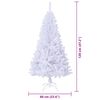 vidaXL Árbol de Navidad artificial con 150 LED 120 cm PVC y Acero