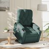 vidaXL Sillón reclinable elevable tela verde oscuro