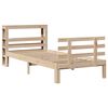 vidaXL Estructura de cama con cabecero madera maciza pino 90x190 cm