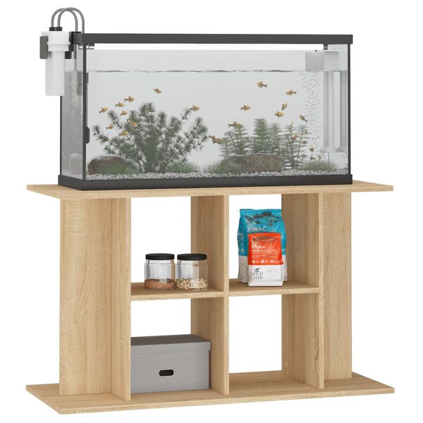 vidaXL Soporte para acuario de roble Sonoma 100x40x60 cm de madera de ingenier&iacute;a