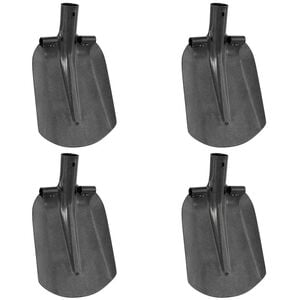vidaXL Cabeza de pala 4 pcs Plateado 33 x 21 cm