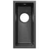 vidaXL Fregadero de cocina Gris 21 x 44 x 14 cm granito