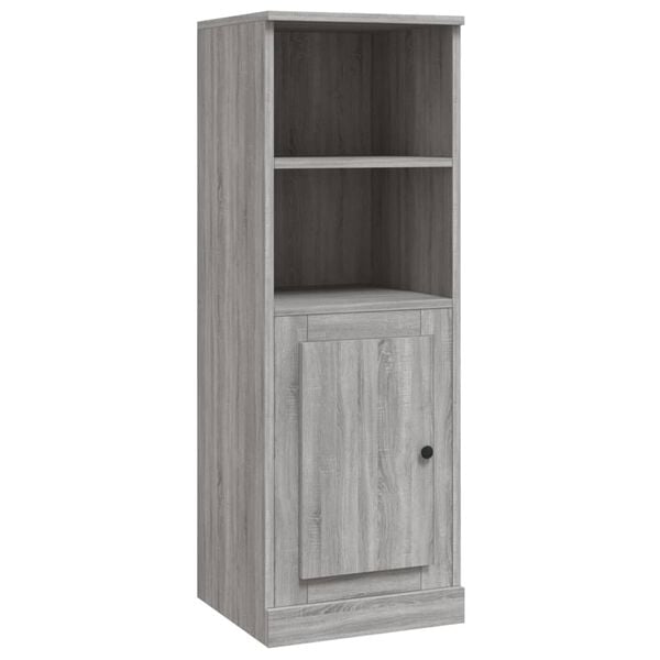 vidaXL Aparador alto madera contrachapada gris Sonoma 36x35,5x103,5 cm