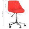 vidaXL Silla de oficina giratoria de cuero sint&eacute;tico rojo