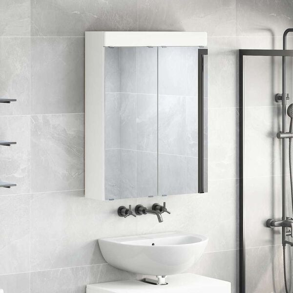vidaXL Armario con espejo de ba&ntilde;o con estante TULUM 60 x 16,5 x 78 cm