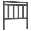 vidaXL Cabecero de cama madera maciza de pino gris 81x4x100 cm