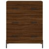 vidaXL Aparador alto madera contrachapada marrón roble 69,5x34x180 cm