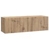 vidaXL Mueble para TV de pared Roble Artesanal 98 x 31 x 30 cm