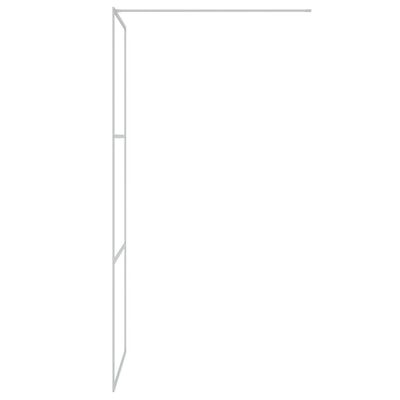 vidaXL Mampara de ducha vidrio ESG transparente plateado 80x195 cm