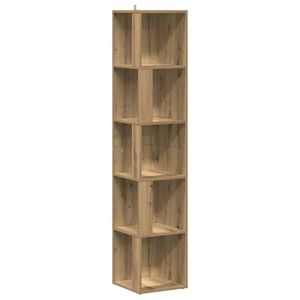 vidaXL Mueble de esquina madera ingenier&iacute;a roble artisan 33x33x165 cm