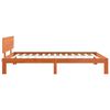 vidaXL Estructura de cama con cabecera Marr&oacute;n cera 90 x 190 cm
