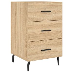 vidaXL Mesita de noche madera de ingenier&iacute;a roble Sonoma 40x40x66 cm