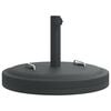 vidaXL Base de sombrilla redonda con asas para palo &Oslash;38/48 mm 25 kg