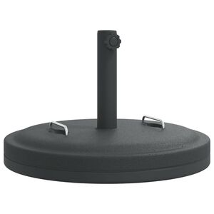 vidaXL Base de sombrilla redonda con asas para palo &Oslash;38/48 mm 25 kg
