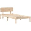 vidaXL Estructura de cama Natural 90 x 200 cm Madera de pino macizo