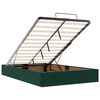 vidaXL Estructura de cama otomana colchones terciopelo verde oscuro