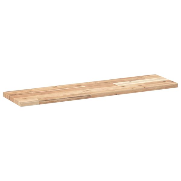 vidaXL Estantes flotantes 2 uds madera acacia sin tratar 100x20x2 cm