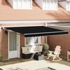 vidaXL Toldo Retr&aacute;ctil Negro 400 x 300 cm Poli&eacute;ster
