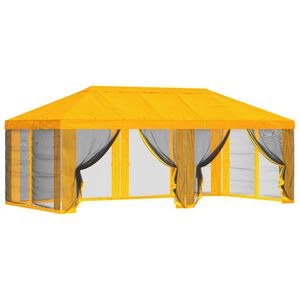 vidaXL Funda de Gazebo con Paredes Laterales 6 x 3 m Amarillo