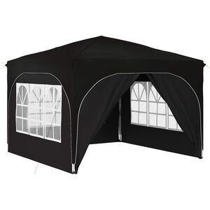 vidaXL Carpa Plegable para Fiestas 290 x 290 x 245 cm Negro
