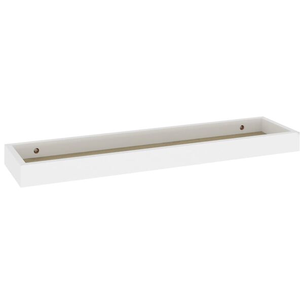 vidaXL Estantes de pared Loggia 2 uds roble y blanco MDF 60x15x4 cm
