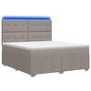 vidaXL Cama de muelles con LED y colch&oacute;n Topo 180 x 200 cm Tela