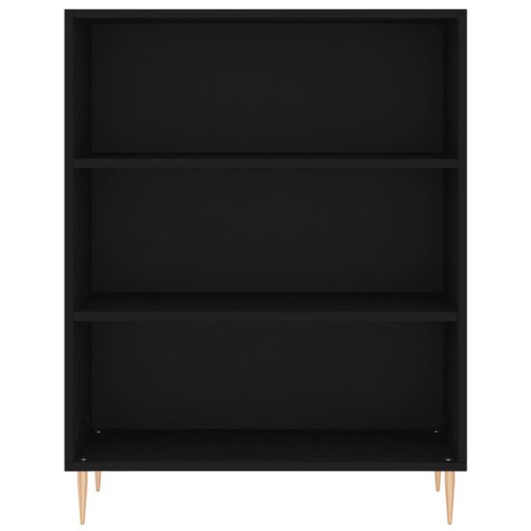 vidaXL Estanter&iacute;a madera de ingenier&iacute;a negro 69,5x32,5x90 cm