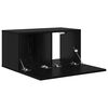 vidaXL Conjunto de mueble de TV 3 pcs Negro 60 x 30 x 30 cm