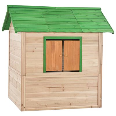 vidaXL Casa de juegos de niños de madera verde