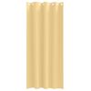 vidaXL Cortinas Opacas con Anillas 2 pcs Beige 260 x 140 cm Poli&eacute;ster