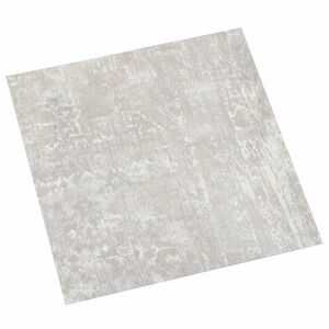 vidaXL Tableros de Suelo Blanco y madera 5,11 m&sup2; 55 uds. PVC