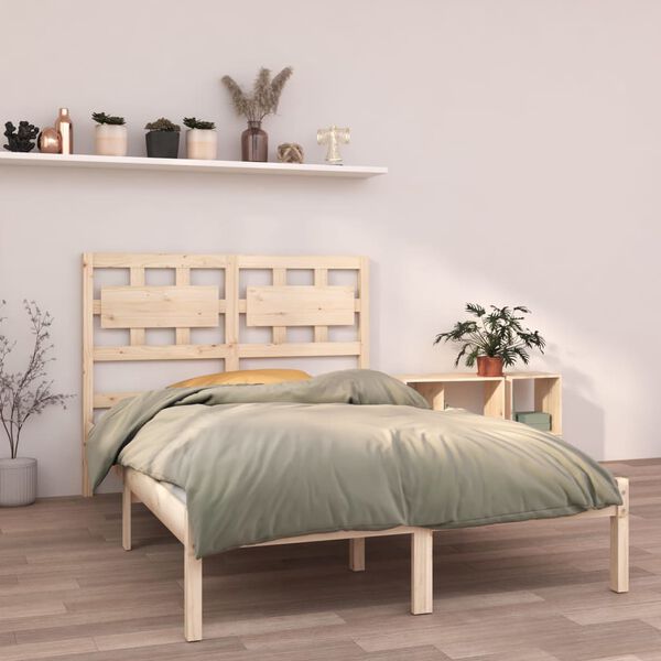 vidaXL Estructura de cama madera maciza 120x190 cm