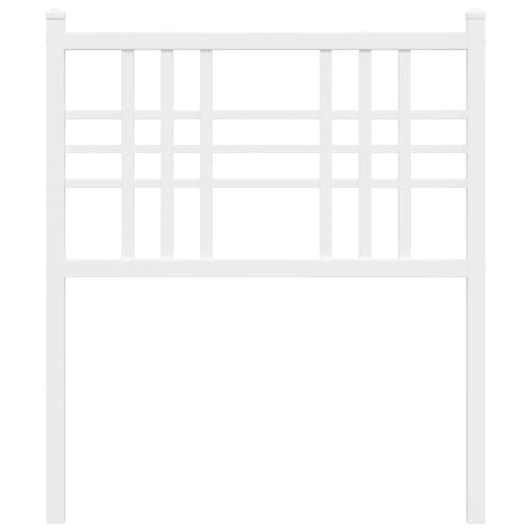vidaXL Cabecero de metal blanco 80 cm