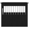 vidaXL Mueble para jaula de perro de roble negro, 55 x 75 x 65 cm, madera de ingenier&iacute;a