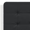 vidaXL Cabecero de cama acolchado Zadar cuero sint&eacute;tico negro blanco 120 cm