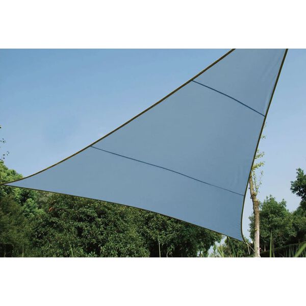 Perel Toldo de vela triangular gris pizarra claro 3,6 m