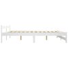 vidaXL Estructura de cama sin colchón madera de pino blanco 140x200 cm