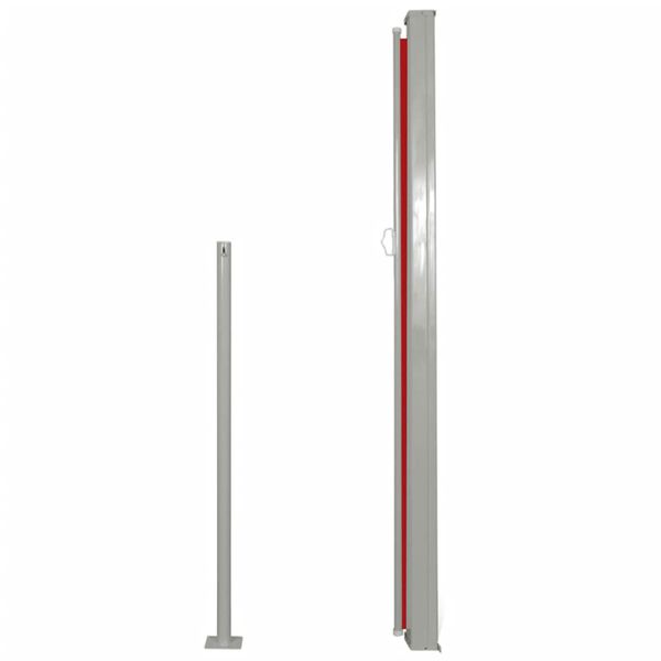 vidaXL Toldo lateral de jard&iacute;n o terraza 180x300 cm rojo