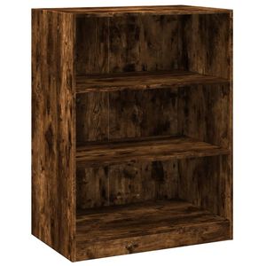 vidaXL Armario de madera de ingenier&iacute;a roble ahumado 77x48x102 cm