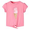 vidaXL Camiseta infantil rosa brillante fluorescente 92